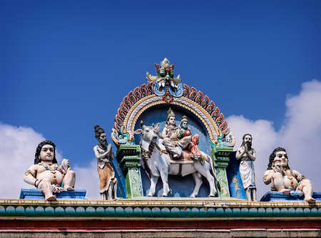Detail of indian Kapaleeswarar temple , Chennai, Indiaの写真素材