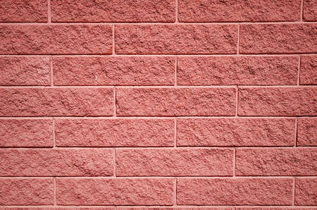 Pink brick wall backgroundの写真素材