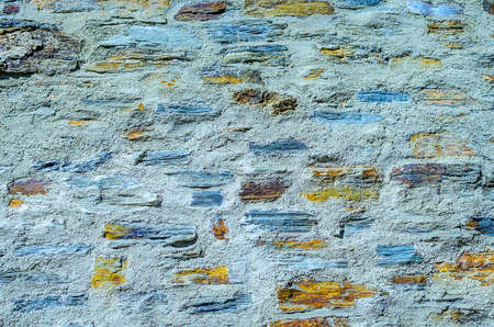 Colored stone wall. Abstract background.の写真素材
