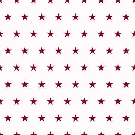 Seamless red background with white starsのイラスト素材