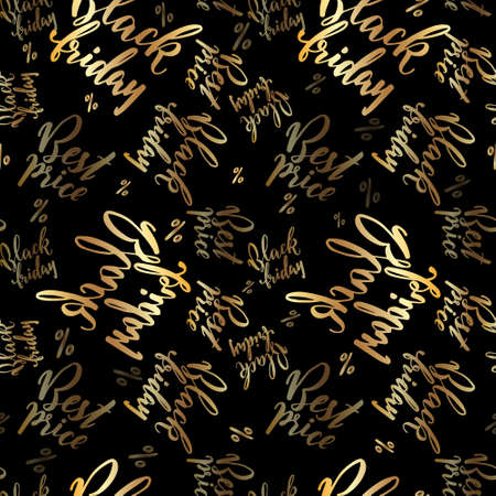 Hand Drawn lettering promo for Black Friday.のイラスト素材