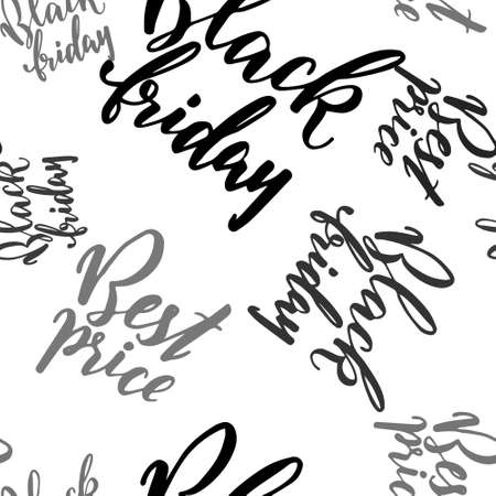 Hand Drawn lettering promo for Black Friday.のイラスト素材