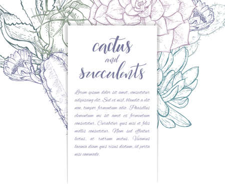 Floral background. Hand drawn vector botanical illustration.のイラスト素材