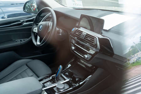 Galati, Romania - September 15, 2021: BMW iX3 is an all-electric SUVのeditorial素材