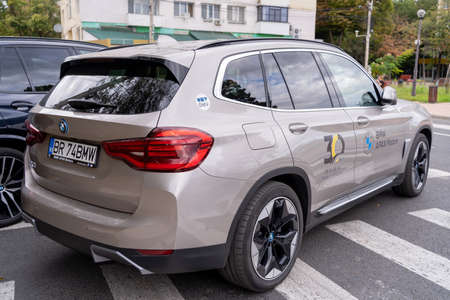Galati, Romania - September 15, 2021: BMW iX3 is an all-electric SUVのeditorial素材