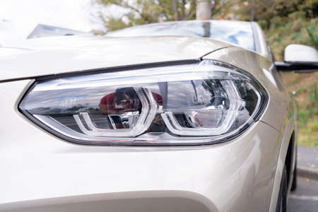 Galati, Romania - September 15, 2021: BMW X4 xDrive 20i first generation, F26 compact luxury suv.
