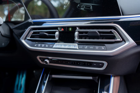 Galati, Romania - September 15, 2021: Black 2021 BMW X5 xdrive 40d F15のeditorial素材