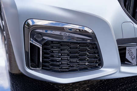 Galati, Romania - September 15, 2021: BMW 745Le xDrive petrol-electric plug-in hybrid G12のeditorial素材