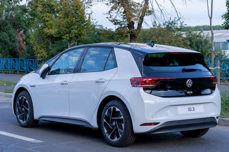 Galati, Romania - September 15, 2021: 2021 Volkswagen id.3 1st editionのeditorial素材