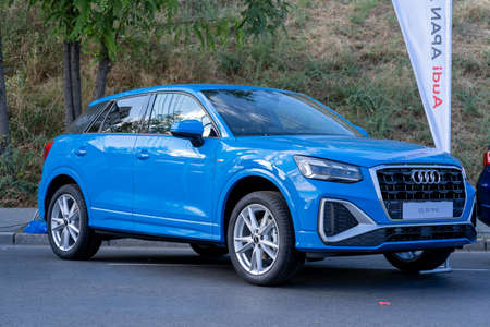 Galati, Romania - September 15, 2021: 2021 Audi Q2 3.5 TFSIのeditorial素材