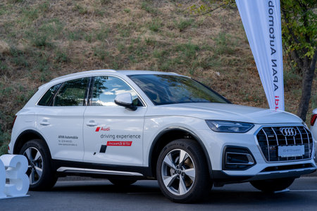 Galati, Romania - September 15, 2021: 2021 Audi Q5 Sportback SUVのeditorial素材