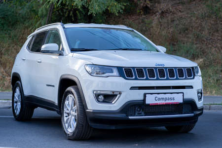 Galati, Romania - September 15, 2021: 2021 Jeep Compass SUVのeditorial素材
