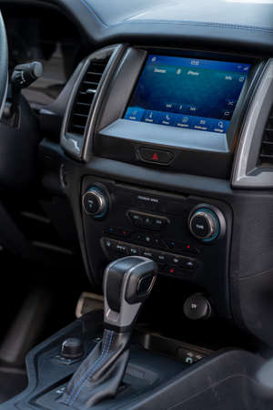 Galati, Romania - September 15, 2021: 2021 Ford Ranger Raptor Interior Viewのeditorial素材