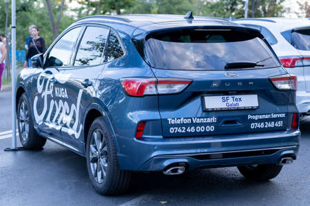 Galati, Romania - September 15, 2021: 2021 Kuga Ecoboost Hybrid SUVのeditorial素材