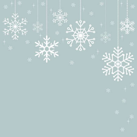 Christmas background with snowflakesのイラスト素材