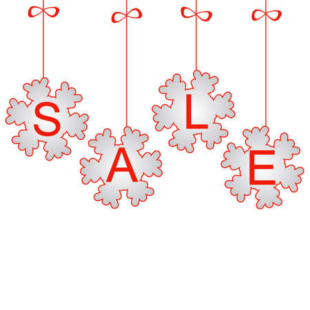 Design for winter and Christmas saleのイラスト素材