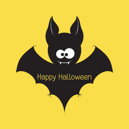 Funny Halloween vampire batのイラスト素材