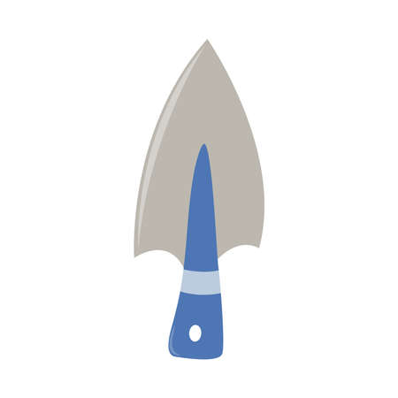 Garden scraper. Agriculture tool. Housekeeping equipment. Isolated vector illustration on white background.のイラスト素材