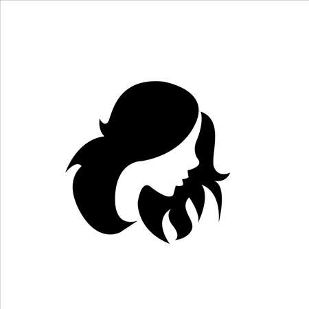 Silhouette girl beauty style fashion beauty salonのイラスト素材