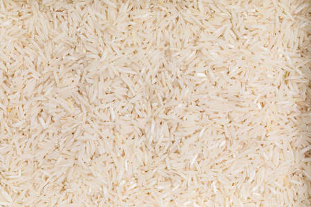 Top view full frame dry uncooked basmati riceの写真素材