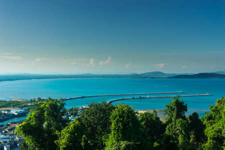 chumphon City by the seaの写真素材