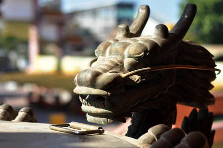 Dragon Chinese incense burnerの写真素材