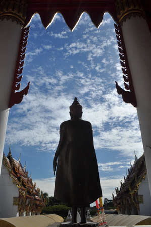 Raise the left hand of forgiveness His right hand in blessingの写真素材