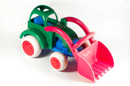 Loader plastic on a white background .の写真素材