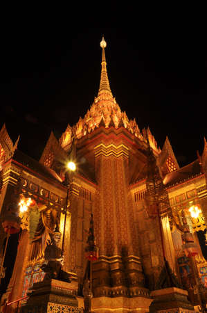 Royal funeral pray at Sanam Luang At night, Thailand .の写真素材
