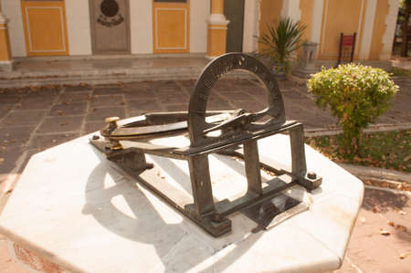 Sundial located in Wat Niwet Thammaprewat Thailandの写真素材