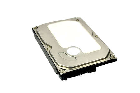 Harddisk on a white background.