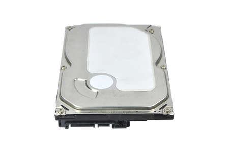 Harddisk on a white background.の写真素材
