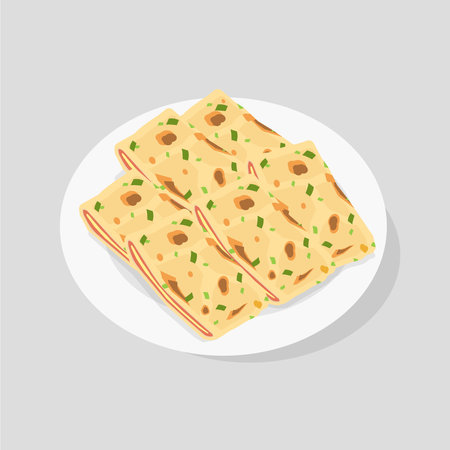 Taiwanese Breakfast Dan bingのイラスト素材