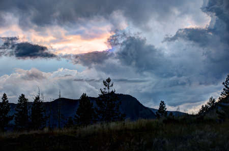 Stormy Summer Sky in the Mountainsの写真素材