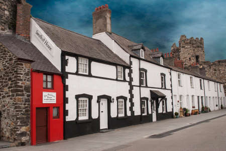 The Smallest House in Great Britain, the Quay Houseのeditorial素材