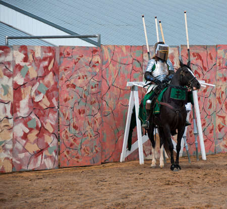 ESTES PARK, COLORADO.  SEPTEMBER 7:  Light Armor Tournament at Longs Peak Scottish Irish Highland Festival on September 7, 2014 in Estes Park, Colorado, USAのeditorial素材