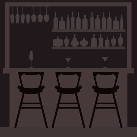 Black and brown bar vector icon. Set of objectのイラスト素材