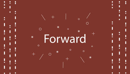 Vector illustration concept art Banner and advertising desire to move forward. Icon for promotion and marketing.のイラスト素材