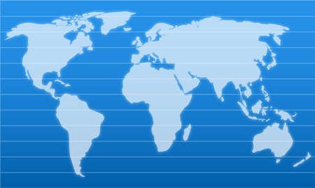 Flat vector illustration Map for logistics deliveries and cargo transportationのイラスト素材