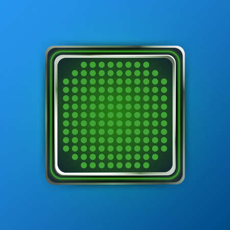 Flat vector illustration Microchip with binary code data connection and information transferのイラスト素材