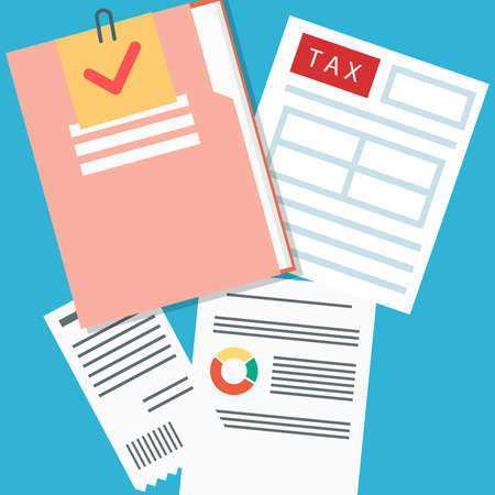 Flat vector illustration flat-panel infographics for business and websiteのイラスト素材