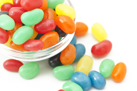 Spilled Jelly Beansの写真素材