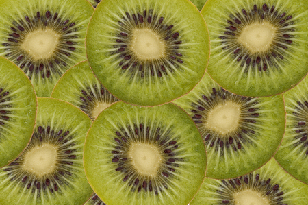 Sliced Kiwiの写真素材