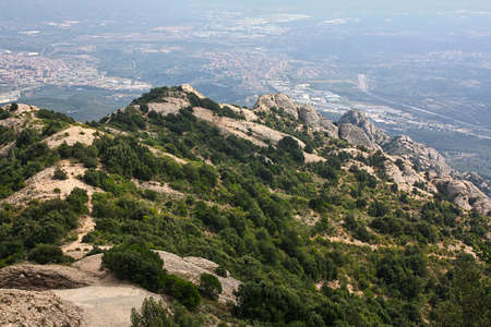 Landscapes of Montserrats Mountains, Spainの写真素材