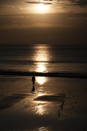 Holidays Bali Indonesia  sea sunset orange color tropic travel vacationの写真素材