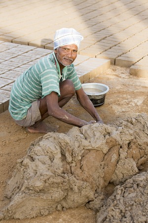 Asia India Tamil Nadu Sengal Soolai village June 2014 All people of the village work 12 hours a day...