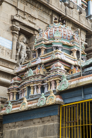Architecture at finest in the Chidambaram temple South Indiaの写真素材