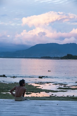 tropical holidays in Bali Indonesia paradise sun idyllic beauty natureの写真素材