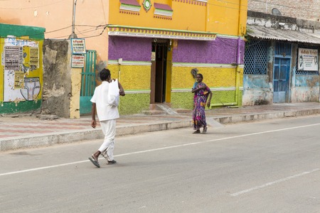Rameswaram, Tamil Nadu, India - May 25, 2014. Full report about Rameswaram pilgrimage, religion Religious city ritualsのeditorial素材