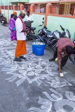 Rameswaram, Tamil Nadu, India - May 25, 2014. Full report about Rameswaram pilgrimage, religion Religious city ritualsのeditorial素材